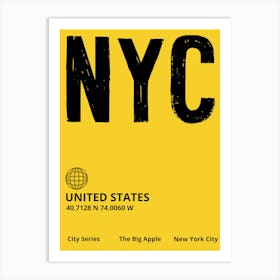 Nyc CITY Art Print