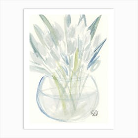 White Tulips Art Print