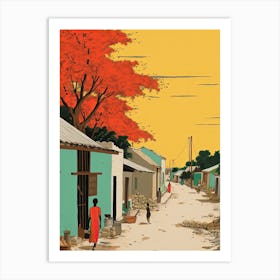 Zanzibar, Tanzania, Graphic Illustration 2 Art Print