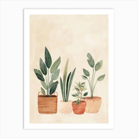 Potted Plants 6 Art Print