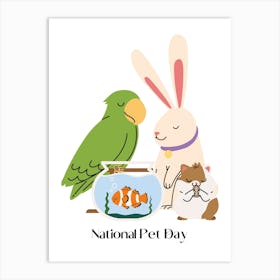 192.National Pet Day Art Print