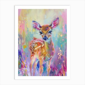 Fawn Painting 3 Art Print