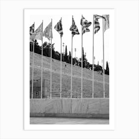 The Panathenaic Stadium, Athens| Black and White Photography Art Print