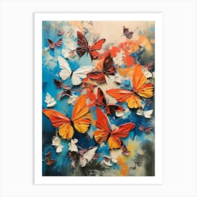 Butterflies Abstract 3 Art Print