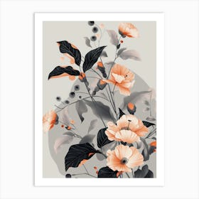 Chinese Flowers 1 Art Print