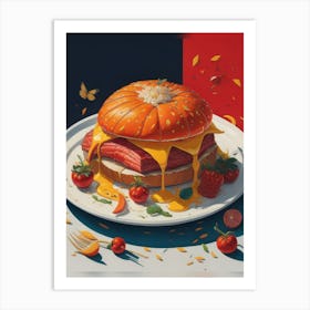 Burger 1 Art Print