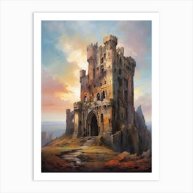 Castle At Sunset Art Print