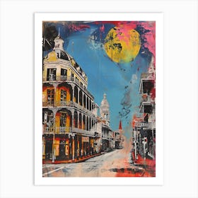 Retro New Orleans Painting Style 2 Art Print