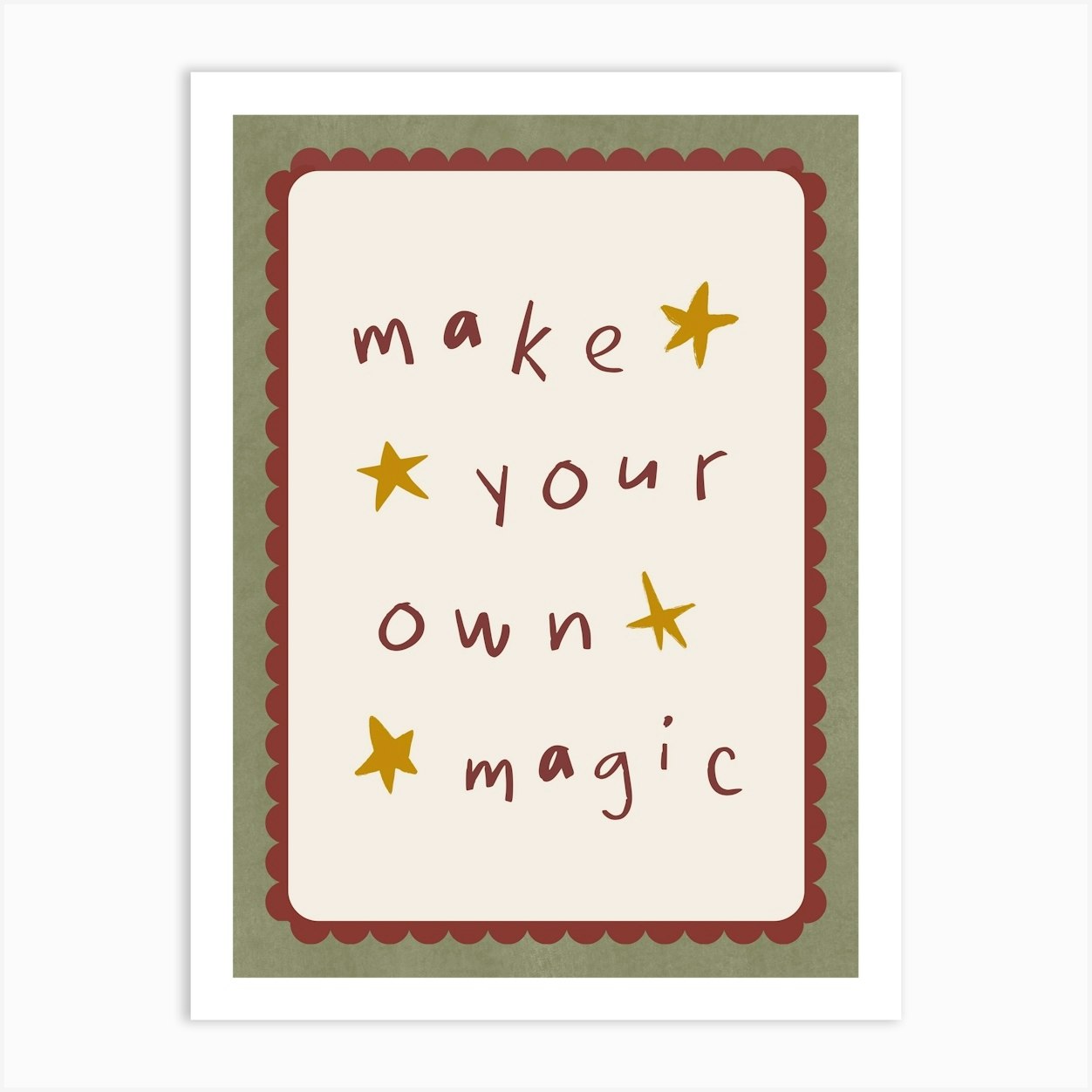 Make Your Own Magic 6 Art Print by MRHWALLPRINTS
