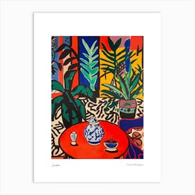 London United Kingdom Matisse Style 1 Watercolour Travel Poster Art Print