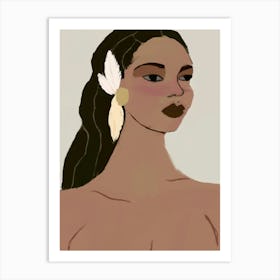 Portrait Of A Black Woman 1 Art Print