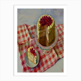 Cherry Cake Art Print