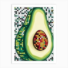 Avocado Mosaic 5 Art Print