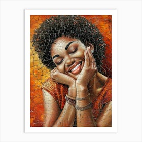 Woman Smiling Art Print