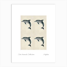 Cute Animals Collection Dolphin 2 Art Print