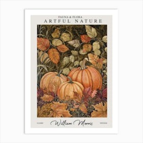 William Morris Pumpkins Decor Autumn Fall Exhibition Art Print 2 Art Print