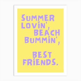 Summer lovin´ yellow Art Print