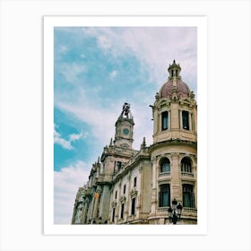 City Hall In Valencia, Spain Art Print