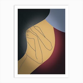 Abstract Of A Woman Art Print