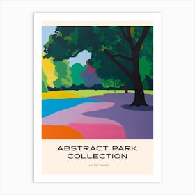 Abstract Park Collection Poster Hyde Park London 7 Art Print