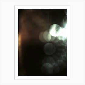 Abstract Bokeh Geometric Light Pattern Art Print