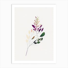 Thyme Leaf Abstract 3 Art Print