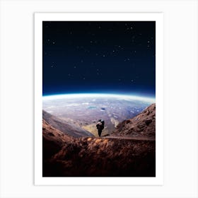 Mars Hiking Art Print