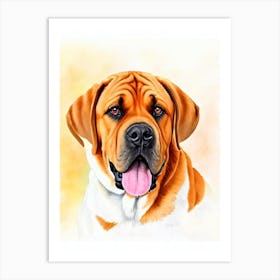 Boerboel Illustration Dog Art Print