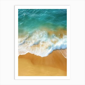 Aerial View Of A Beach 151 Art Print