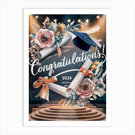 Congratulations Poster Art Print