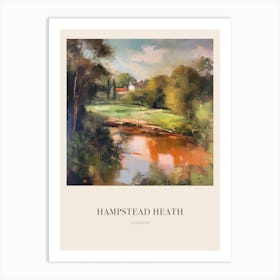 Hampstead Heath London United Kingdom 4 Vintage Cezanne Inspired Poster Art Print