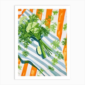 Dill Summer Illustration 1 Art Print