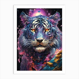 Psychedelic Tiger 2 Art Print