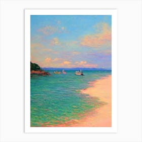 Chaweng Beach Koh Samui Thailand Monet Style Art Print