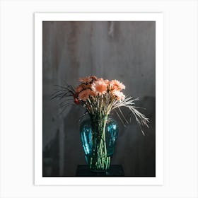 Decorative Dark Bouquet Of Flowers Art Print
