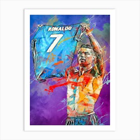 Cristiano Ronaldo Real Madrid 9 Art Print