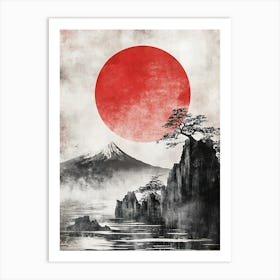 Fantastic Sun And Mountains Poster