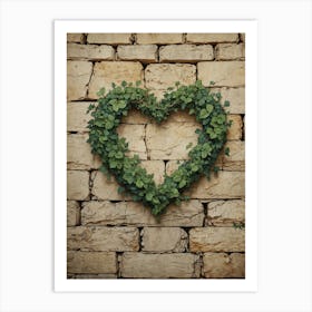 Heart Shaped Ivy 2 Art Print