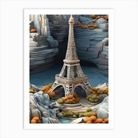 3d Eiffel Tower Art Print