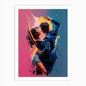 Tango Dancers Art Print