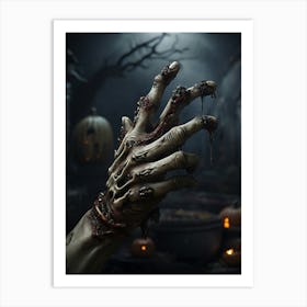 Zombie Hand Art Print