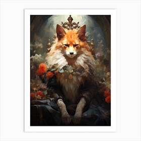 King Fox Art Print