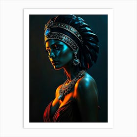 Cleopatra Portrait - Diverse Art Illustration 10 Art Print