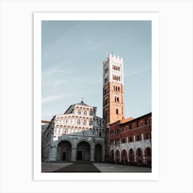 Church Lucca on a sunny day | Tuscany Italy Art Print