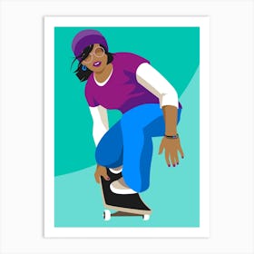 Skater Girl Art Print