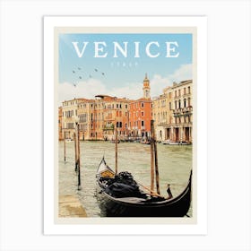 Venice Italy Travel Poster 2 Art Print