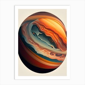 Jupiter Comic Space Space Art Print