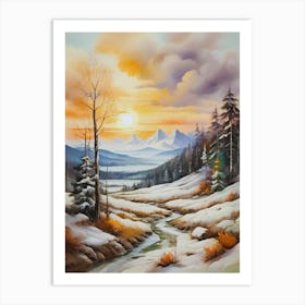 Winter Landscape 41 Art Print