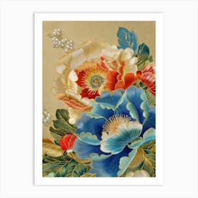 Chinese Flower Painting 80 Art Print