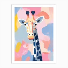 Playful Illustration Of Giraffe For Kids Room 2 Art Print